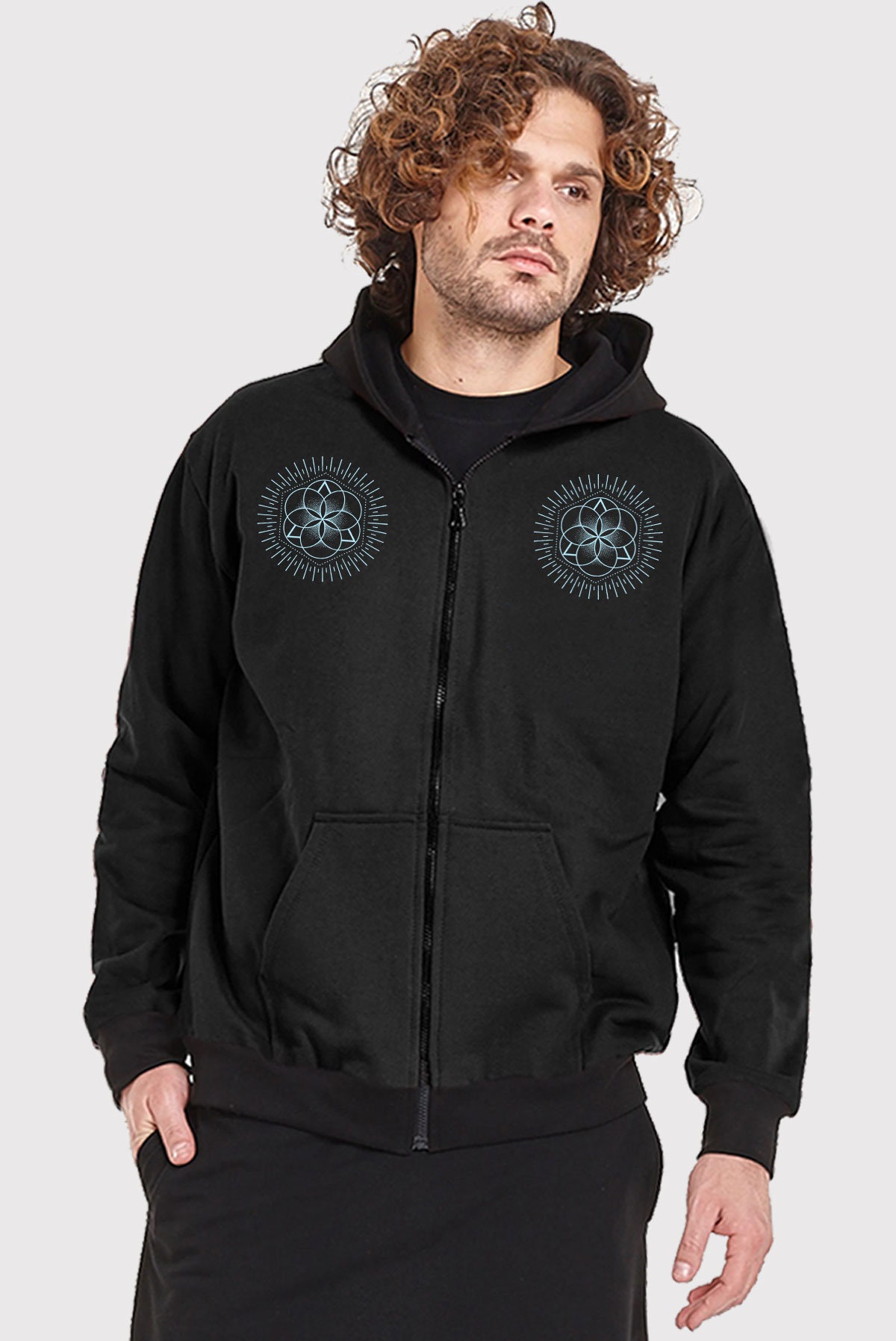 エトラリウム　Etrarium Hoodie パーカー JACKET D.m.t/hippie Hoodie/psy Trance Clothing/printed