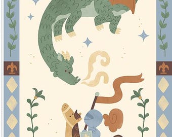 Riley Blake Faraway Kingdom Once Upon a Time Fabric Panel (P17436-PANEL)