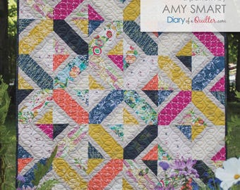 Double Crossed ~ A Pieced Quilt Pattern by Amy Smart (DQ-1605) ~ Fat Quarter Friendly
