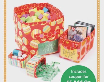Contain Yourself ~ byAnnie Fabric Bin Pattern (PBA274)