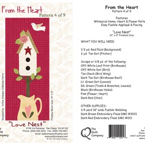 From the Heart Quilt Pattern Set by the Quilt Company ~ 6 Block of the ...