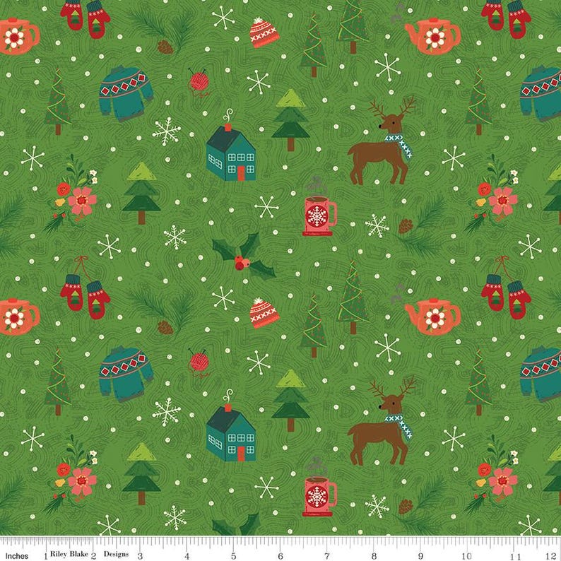 In From the Cold Fabric by Heather Peterson for Riley Blake Designs ...