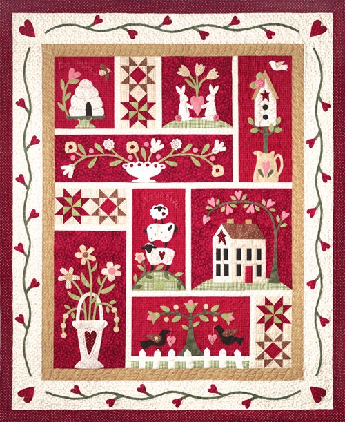 From the Heart Quilt Pattern Set by the Quilt Company ~ 6 Block of the ...