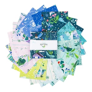 Jill Howarth Forever Neverland Charm Pack of 5&quot; Squares ~ Riley Blake Designs 100% Cotton Fabric ~ Peter Pan (5-15900-42)