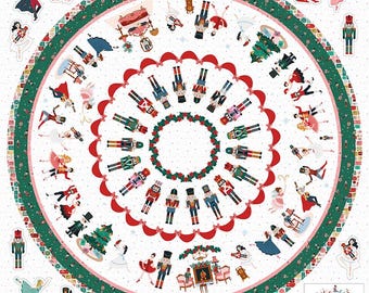 Jennifer Long Nutcracker Tradition Home Decor Tree Skirt Panel (HD17679-PANEL) Riley Blake Fabric