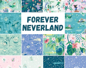 Forever Neverland by Jill Howarth: Riley Blake Peter Pan Fabric Bundle, Optional Panel