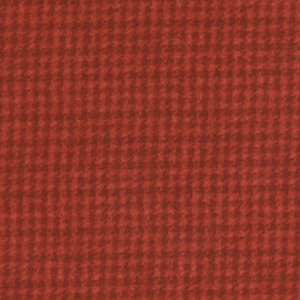 Woolies FLANNEL Houndstooth in Red (MASF18503-R) ~ designed by Bonnie Sullivan ~ Maywood Studio 100% Cotton Flannel Fabric