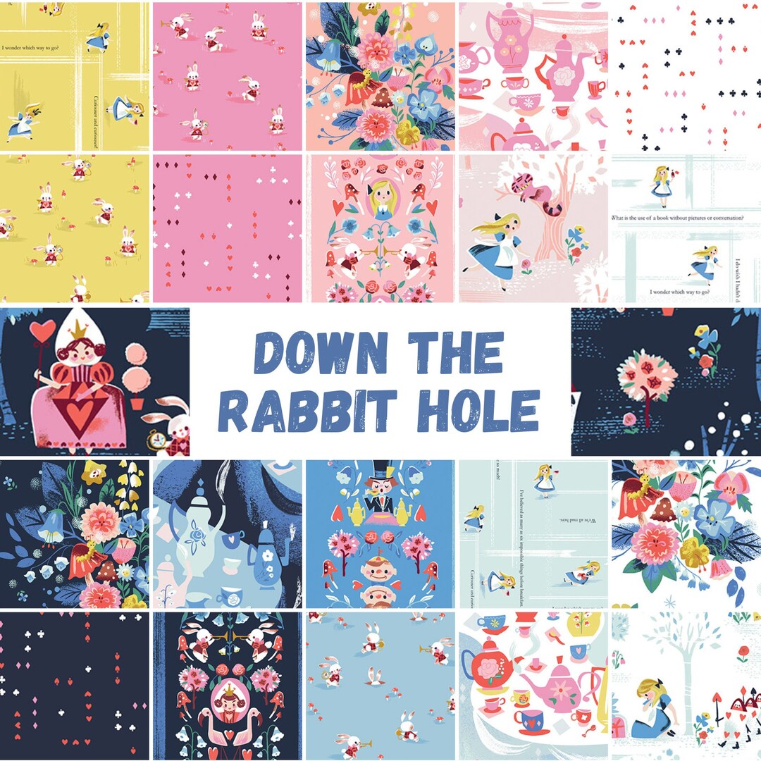 Jill Howarth Down the Rabbit Hole by Riley Blake Designs Alice in ...