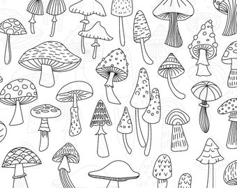 Mushroom SVG Bundle: 30 Cricut Cut Files (Digital Download)