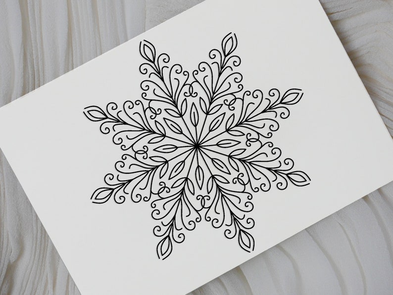 Download Single Line Mandala SVG Foil Quill Mandala SVG Hand drawn | Etsy