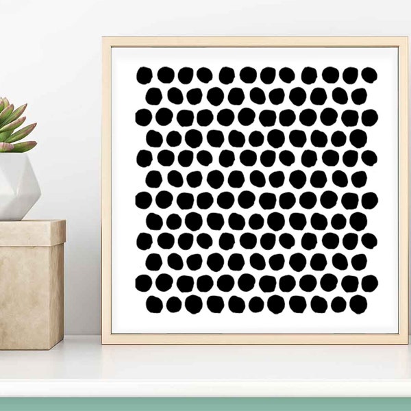 Polka Dot SVG Download - Hand drawn Polka Dot Vector - Abstract Pattern DXF