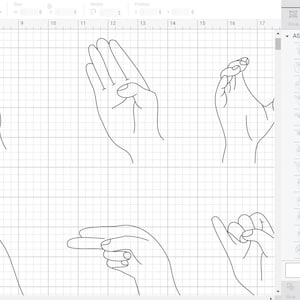 ASL Alphabet SVG Bundle: Single Line Sign Language (Digital Download)