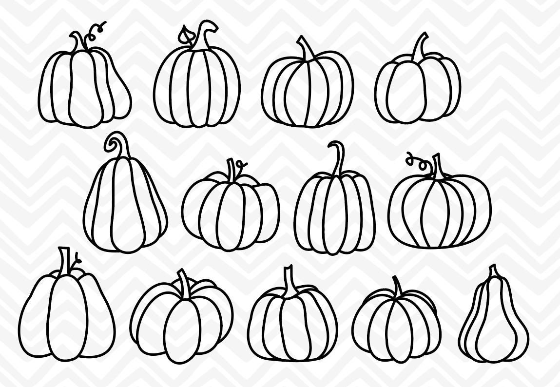 Clipart Pumpkin Outline