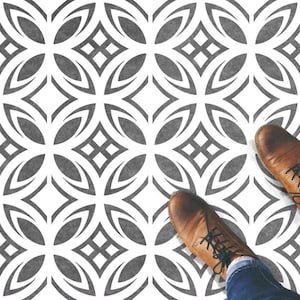 Modern Tile Stencil DOWNLOAD SVG - Geometric Tile template - All over Pattern Stencil Cutting File