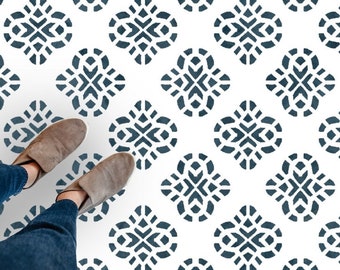 Portuguese Tile Stencil DOWNLOAD SVG - Spanish Tile SVG - All over Pattern Stencil Cutting File