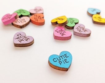 Conversation Hearts Laser Cutting SVG Files with Score Lines for Valentine's Day