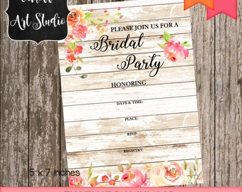 Printable Bridal Shower Invitations {#124}