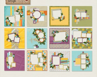 Spring Has Sprung {High Quality Digital Scrapbooking Quick Pages} 12x12  **INSTANT DOWNLOAD