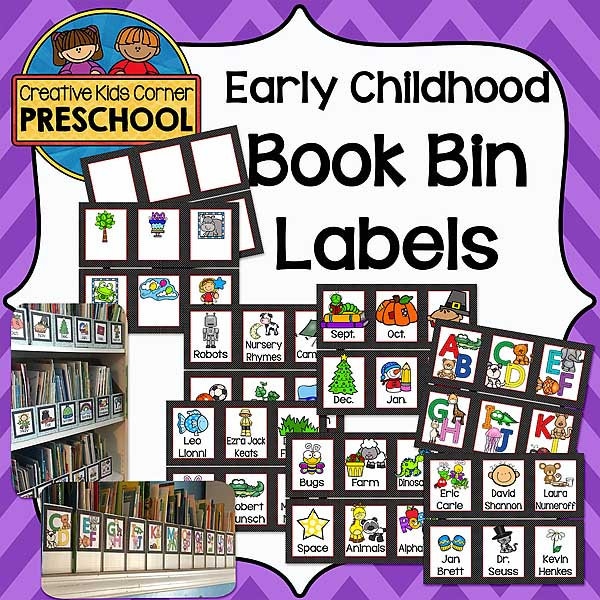 Book Bin Labels {Educational Classroom Resource}