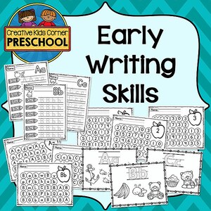 Early Writing Skills {Preschool & Kindergarten Educational Activities}