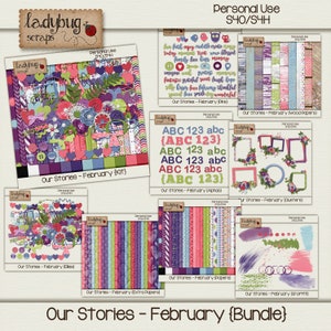 Our Stories - February Bundle {Digital Scrapbooking Bundle}