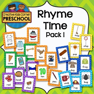 Rhyme Time pack 1 {Educational Classroom Resource/Activity}