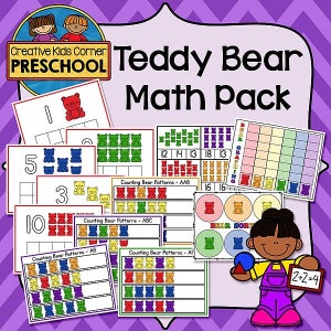Teddy Bear Math Pack {Preschool & Kindergarten Educational Activity Resource}