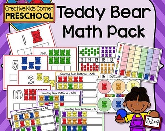 Teddy Bear Math Pack {Preschool & Kindergarten Educational Activity Resource}