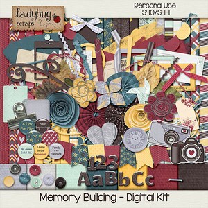 Memory Building - Digital Scrapbooking Kit