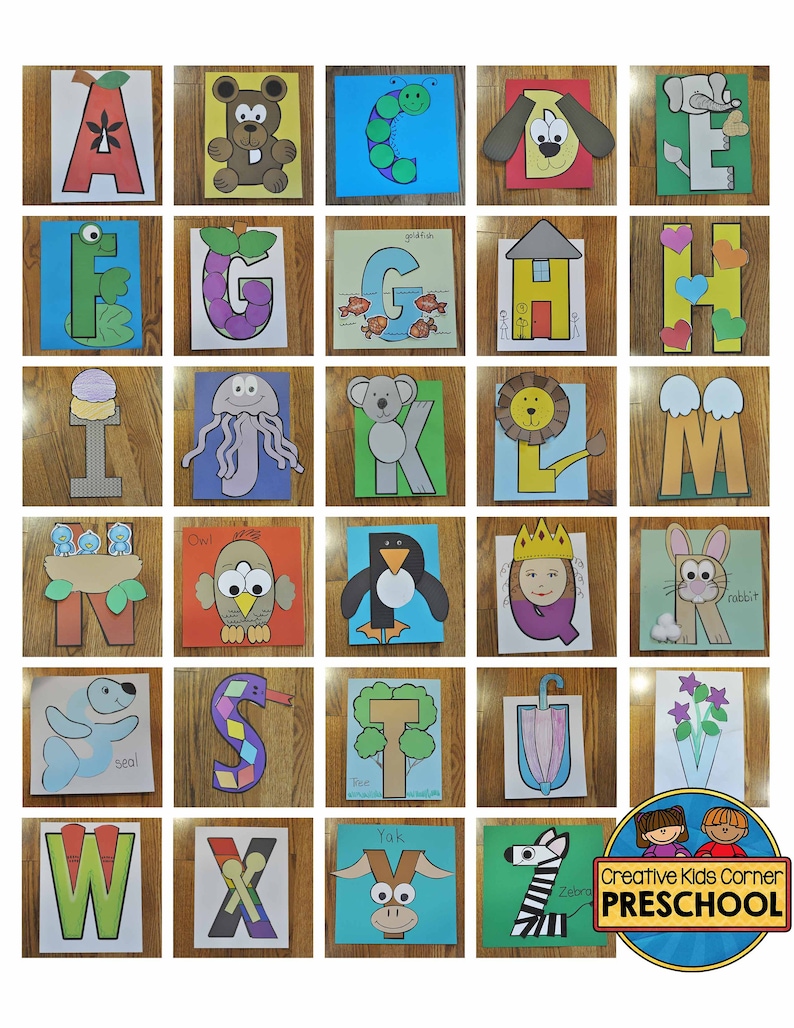 Alphabet Crafts preschool and Kindergarten Educational - Etsy