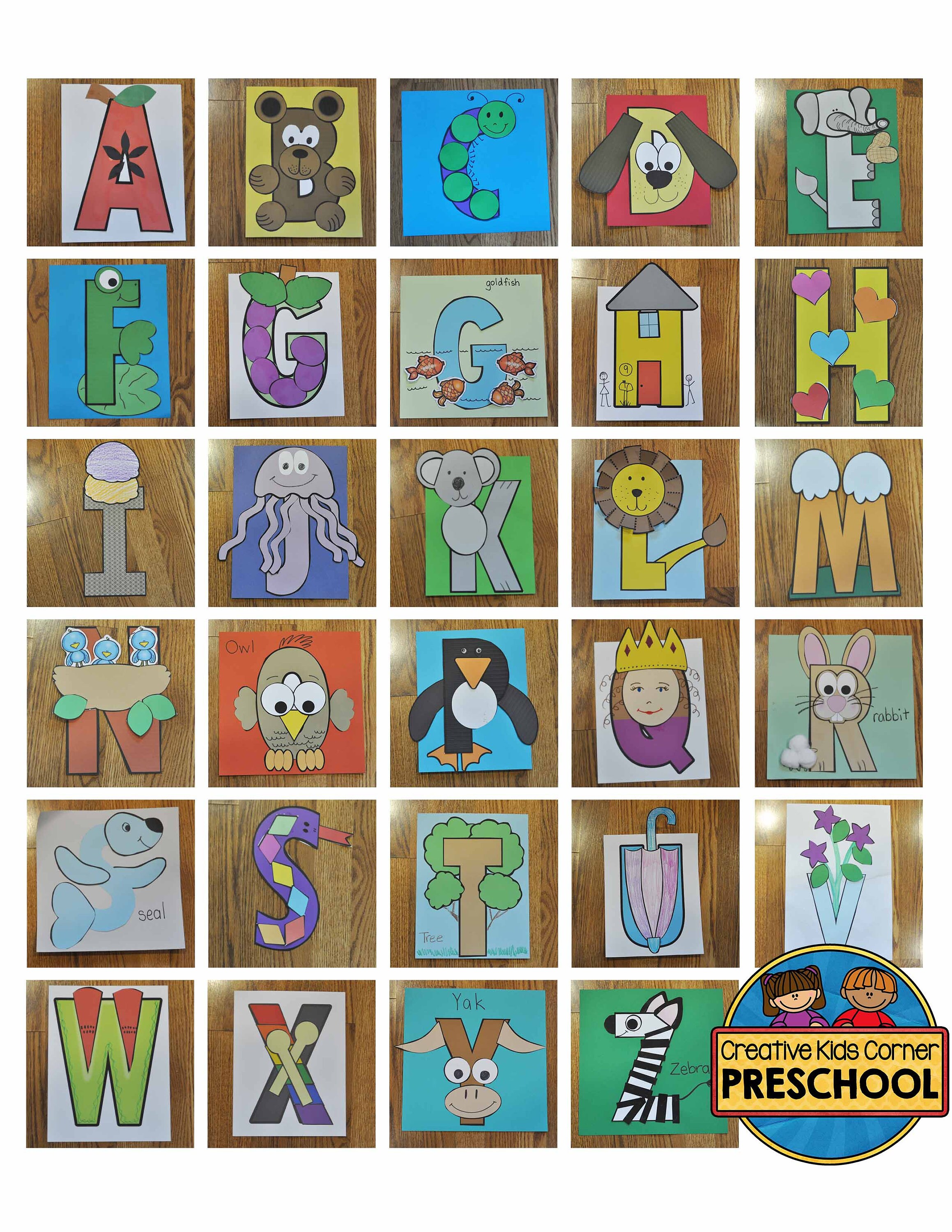 Alphabet Crafts preschool and Kindergarten Educational Activities - Etsy