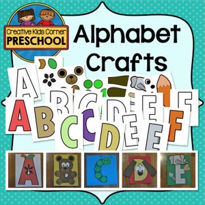 Alphabet Crafts {Preschool and Kindergarten Educational Activities}
