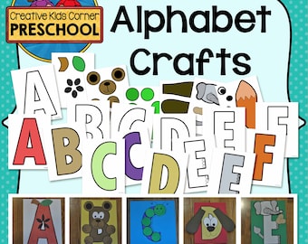 Alphabet Crafts {Preschool and Kindergarten Educational Activities}