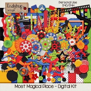 Most Magical Place - MEGA Digital Scrapbooking Kit