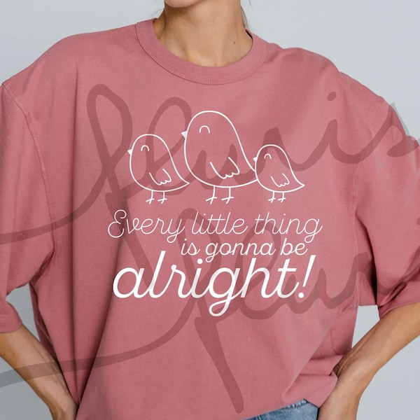Bob Marley, Three Little Birds, Every Little Things Gonna Be Alright, Shirt Design Digital Download, SVG Cut File for Silhouette, Cricut