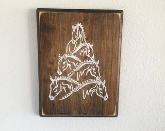 Wood horse sign, Christmas horse, Horse sign, Christmas tree horse, Horse lover, horse wood sign, Horse plaque, Barn decor, Horse tree