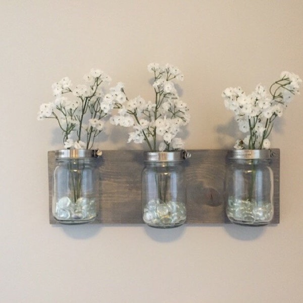 Mason Jar Bathroom Organizer Etsy
