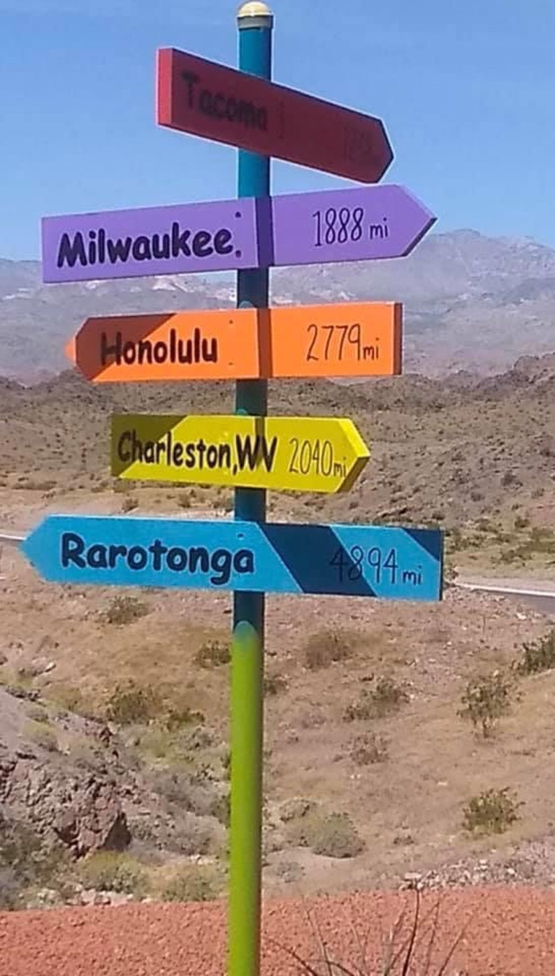 Direction signs, directional signs, wood direction arrows, destination signs, beach direction signs, beach signs, beach decor, beach wedding image 7