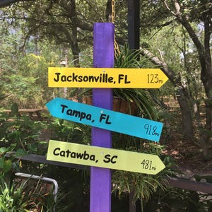 Direction signs, directional signs, wood direction arrows, destination signs, beach direction signs, beach signs, beach decor, beach wedding image 5
