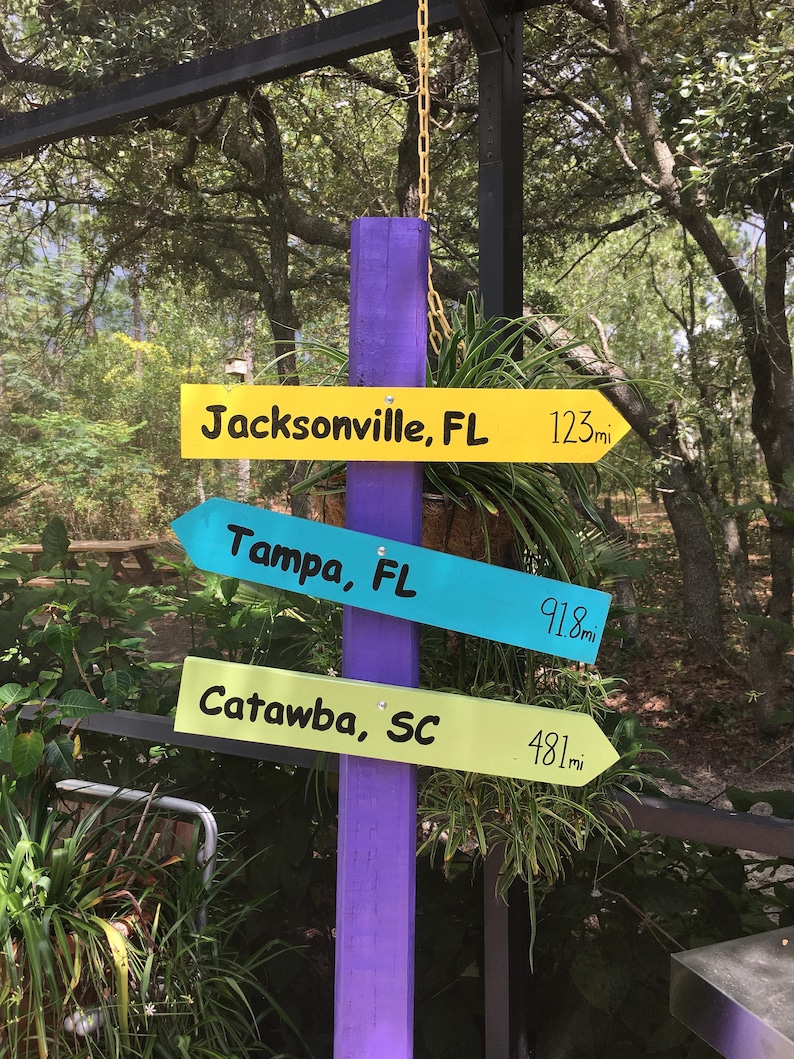 Direction signs, directional signs, wood direction arrows, destination signs, beach direction signs, beach signs, beach decor, beach wedding image 5