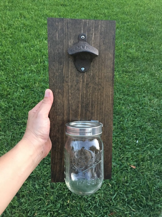 Bottle Opener, Mason Jar Bottle Opener, Beer Cap Catcher