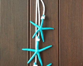 starfish decorations, coastal decor, starfish decor, seashore decor, beach decor, nautical decor, beachy decor, Starfish on a rope