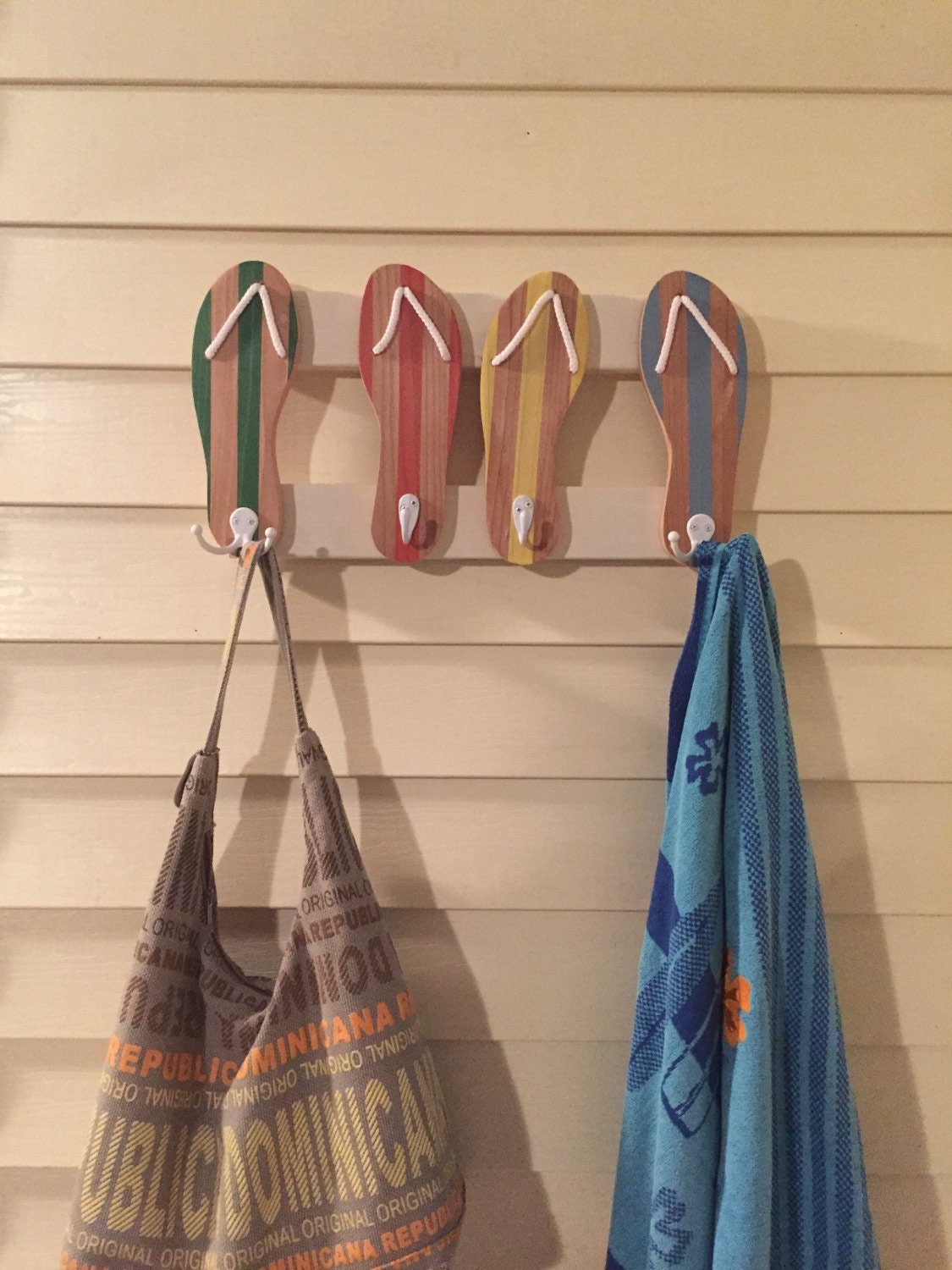Flip Flops Towel Rack Beach Towel Rack Beachy Towel Rack - Etsy