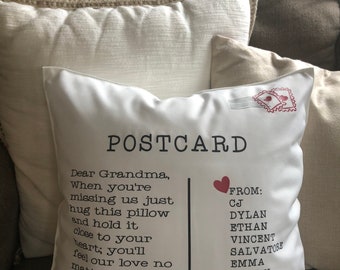 Download Postcard Pillow Etsy