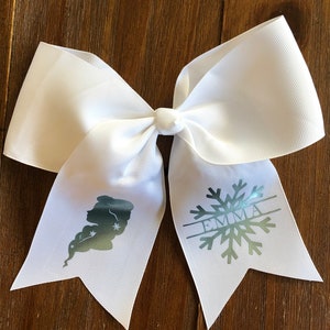 elsa inspired hair bow