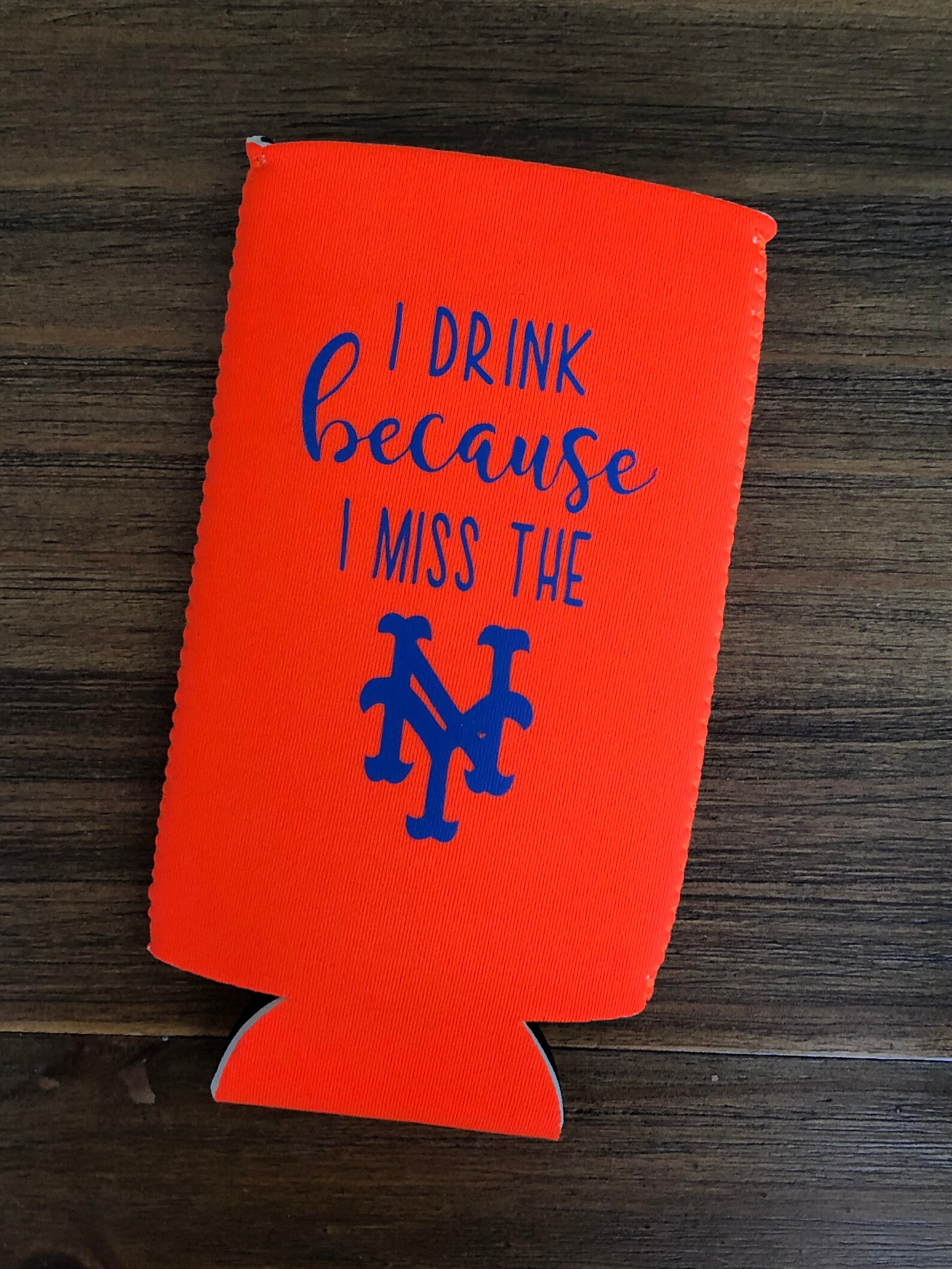 Slim can baseball koozie Etsy