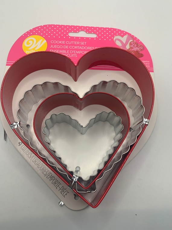 Wilton Cookie Cutter Set, Valentines Day Cookie Cutters, Heart