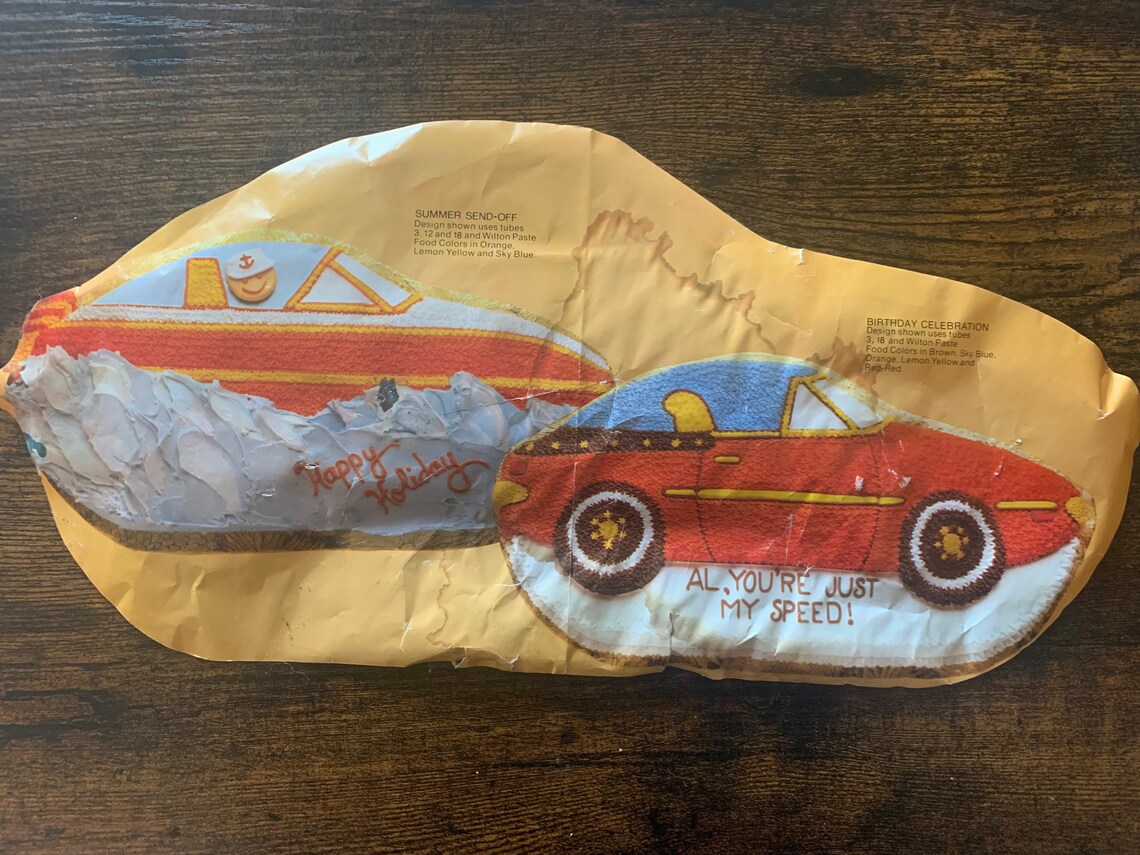 Sports Car Cake Pan Rare Vintage Wilton Sports Car Cake Pan Etsy