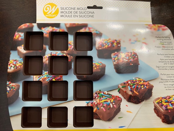 Wilton Silicone Square Mold 24 Cavity Mold 1 1 2 Inch Each Bar