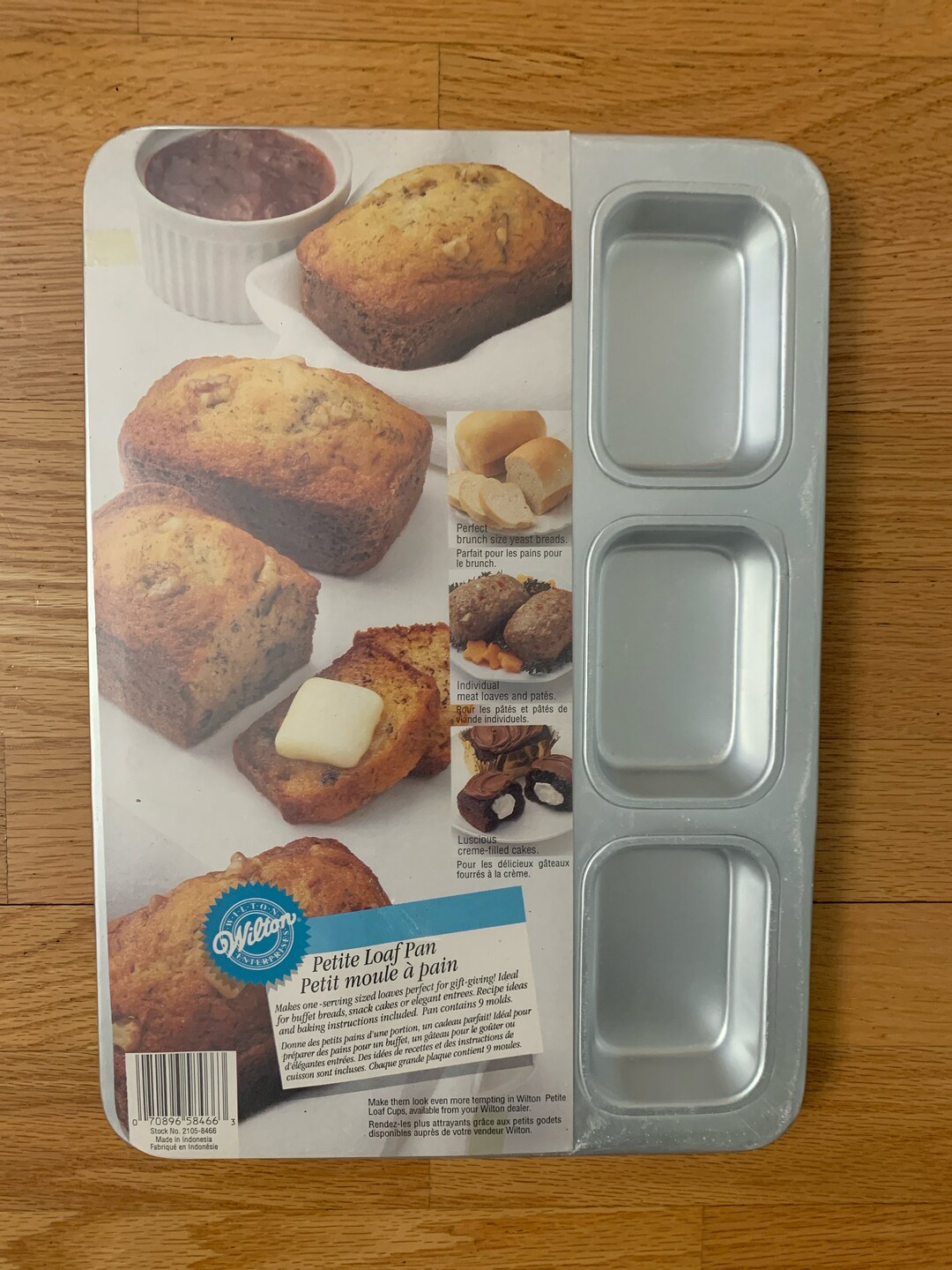 Wilton Vintage Aluminum Bar and Brownie Cake Pan./wilton Retired Mini